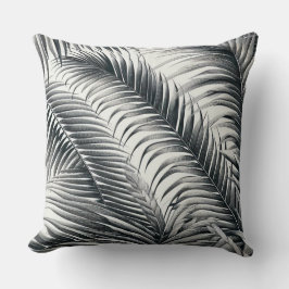 almofada quadrada estampada folha de coqueiro クッション