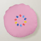 Almofada Redonda (40.64cm) Mãos ラウンドクッション (裏面)