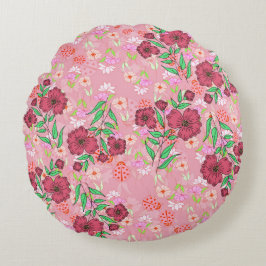 Almofada Redonda Jardim de flores ラウンドクッション