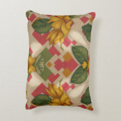 ALMOFADAS Floral Vintage com Hibiscos アクセントクッション (裏面(縦))