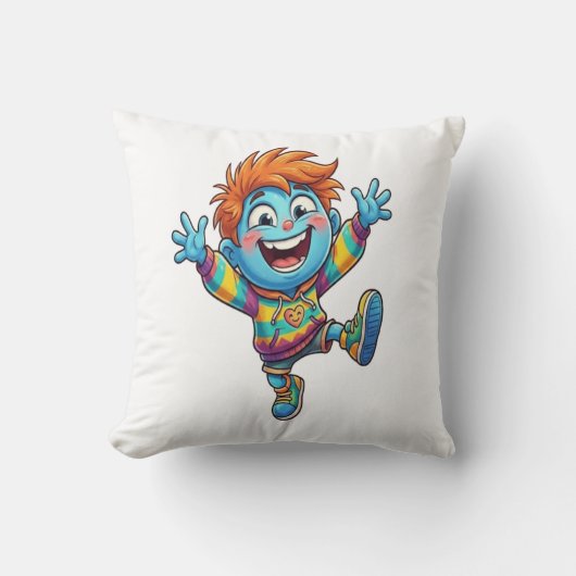 Almohada Alegre de Personaje de Dibujos Animados  クッション (正面)
