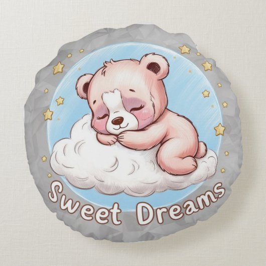 Almohada - Dulces sueños bebé ラウンドクッション (裏面)