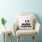 Almohada I love make websites クッション (椅子)