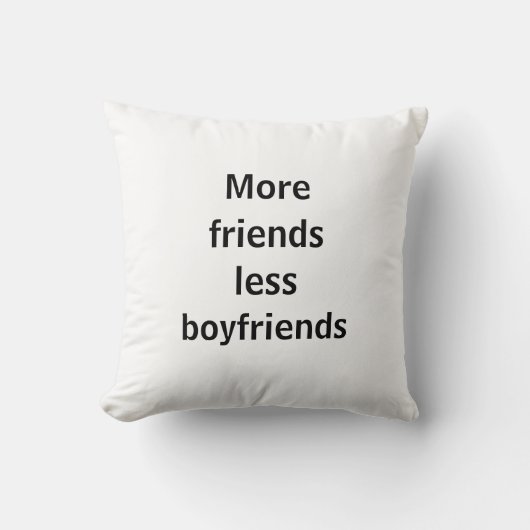 Almohada more friends less boyfriends クッション (正面)