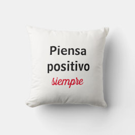 Almohada piensa positivo siempre クッション
