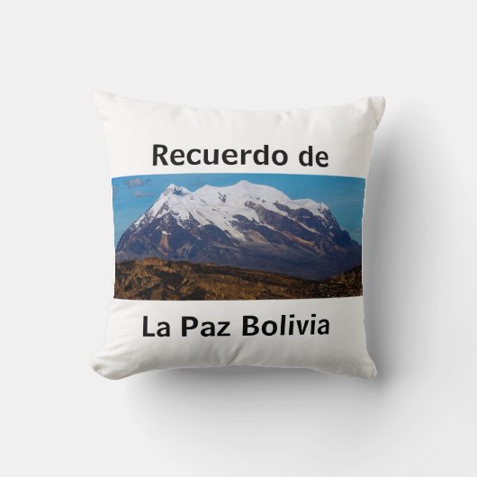 Almohada recuerdo de La Paz クッション (正面)