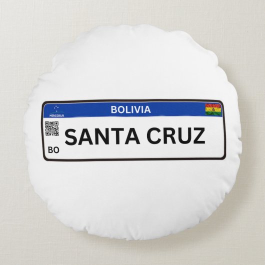 Almohada Santa Cruz Mercosur ラウンドクッション (正面)