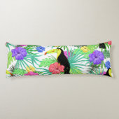 Almohada Tucanes Y Flora Tropical ボディピロー (裏面)
