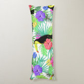 Almohada Tucanes Y Flora Tropical ボディピロー (裏面 (縦))