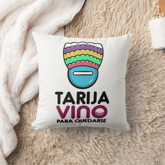 Almohada Vino para quedarse クッション (ブランケット)