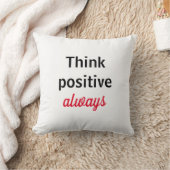 Almohadas  Think positive always クッション (ブランケット)