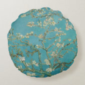 Almond Blossom, Oil Painting, Vincent Van Gogh ラウンドクッション (裏面)