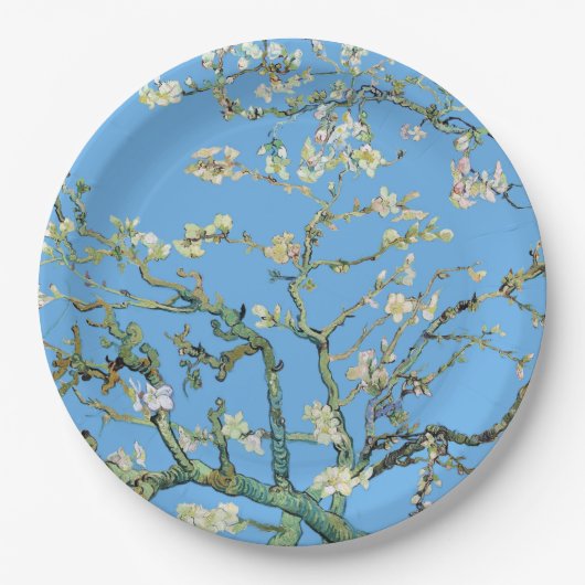 Almond Blossom Vincent Van Gogh ペーパープレート (正面)