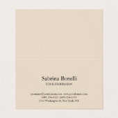 Almond Color Modern Unique Elegant Plain Simple  名刺 (外部フラット)