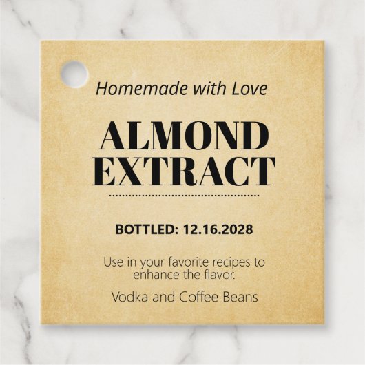 Almond Extract Modern Tag ZEX_001b フェイバータグ (正面)