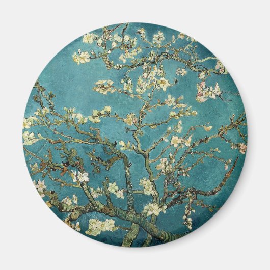 Almond Treeの開花、ビンセント・ヴァン・ゴッホ。 マグネット (正面)