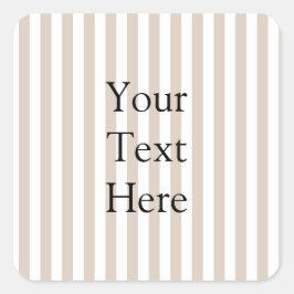 Almond & White Stripes スクエアシール