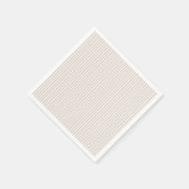 Almond & White Stripes スタンダードカクテルナプキン (角)