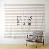 Almond & White Stripes  タペストリー (インサイチュ(横))