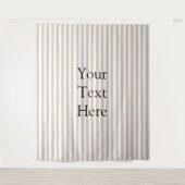 Almond & White Stripes  タペストリー (正面)