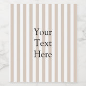 Almond & White Stripes  ワインラベル (シングルラベル)