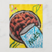 Almonds Mixed Media Collage ポストカード (正面)
