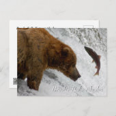 Almost, Brooks Falls Alaska  ポストカード (正面/裏面)