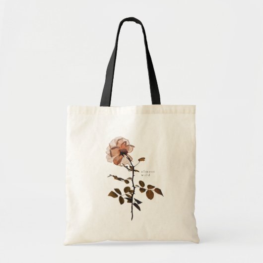 Almost Wild Botanical Rose トートバッグ (正面)