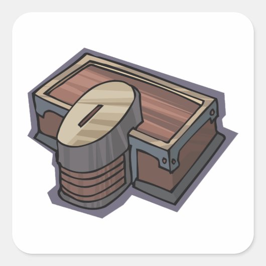 Alms Boxの正方形ステッカー用 スクエアシール (正面)