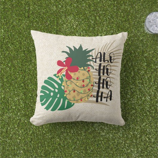 ALO-HO-HAハワイアン熱帯性パイナップル アウトドアクッション (芝生)