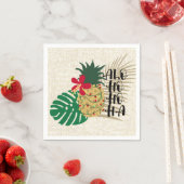 ALO-HO-HAハワイアン熱帯性パイナップル スタンダードカクテルナプキン (インサイチュ)