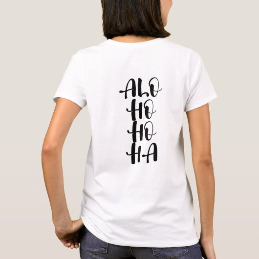 ALO-HO-HAハワイアン熱帯性パイナップル Tシャツ (裏面)