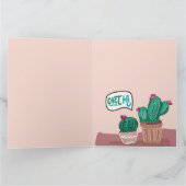 Aloe My Friend Folded Greeting Card カード (内部)