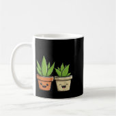 Aloe There Funny Succulent Plant Lover  コーヒーマグカップ (左)