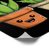 Aloe There Funny Succulent Plant Lover  ポスター (角)