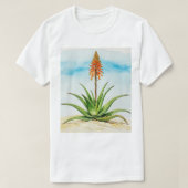 Aloe vera plant tシャツ (デザイン正面)