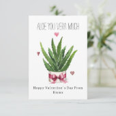 Aloe You Vera Much Photo Classroom Valentine カード (スタンド正面)