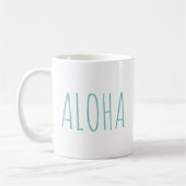 "ALOHA"ファームハウスモダンコーストスタイル コーヒーマグカップ (左)