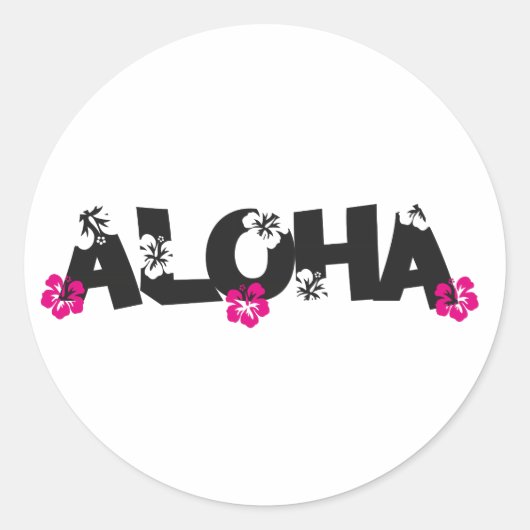 Aloha ラウンドシール (正面)