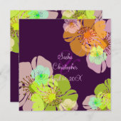 ALOHA/ルアウ（ハワイ式宴会）結婚式招待状/DIY背景 招待状 (正面/裏面)