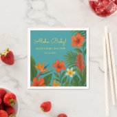 Aloha Baby! Chic Tropical Baby Shower スタンダードカクテルナプキン (インサイチュ)