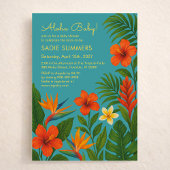 Aloha Baby! Chic Tropical Baby Shower 招待状