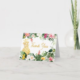 Aloha Baby Pineapple Baby Shower サンキューカード