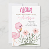 Aloha Baby Shower Party--Tropical Luau Baby Shower 招待状 (正面)