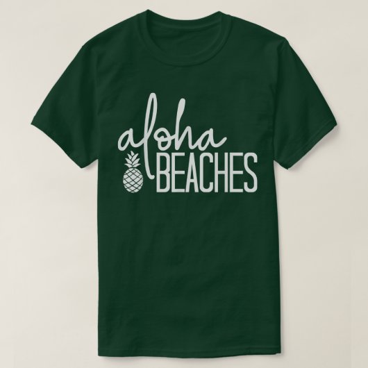 Aloha Beaches Cute Beach Bridal Bachelorette Party Tシャツ (デザイン正面)