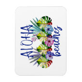 Aloha Beaches Funny Cruise Door marker Hawaiian マグネット (縦)