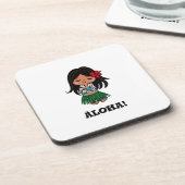 ALOHA*CHAN Hard plastic coaster コースター (左側)