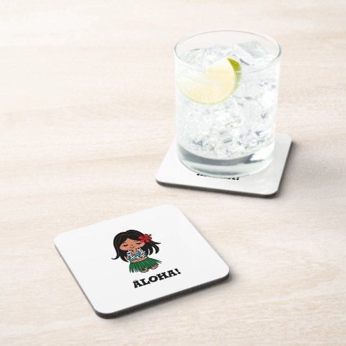 ALOHA*CHAN Hard plastic coaster コースター