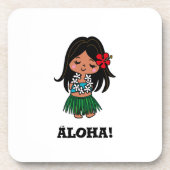 ALOHA*CHAN Hard plastic coaster コースター (正面)