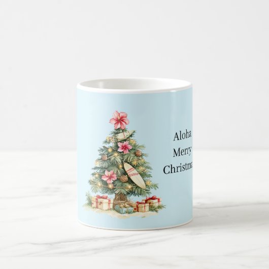 Aloha Christmas Tree コーヒーマグカップ (中央)